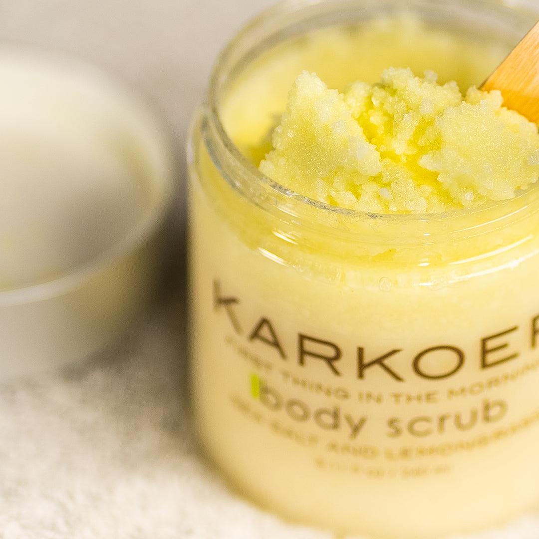 Karkoer Body Scrub (Sea salt and Lemongrass) - karkoer