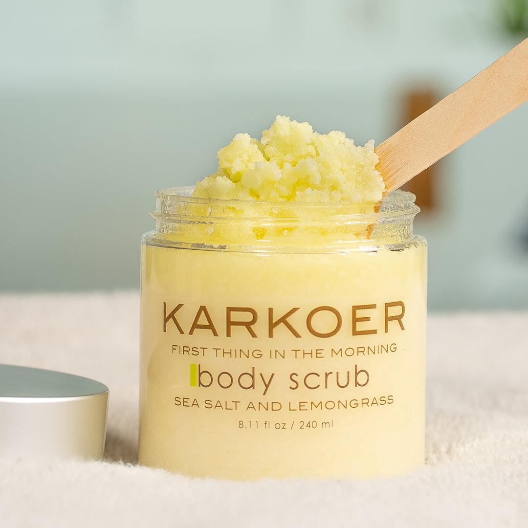 Karkoer Body Scrub (Sea salt and Lemongrass) - karkoer