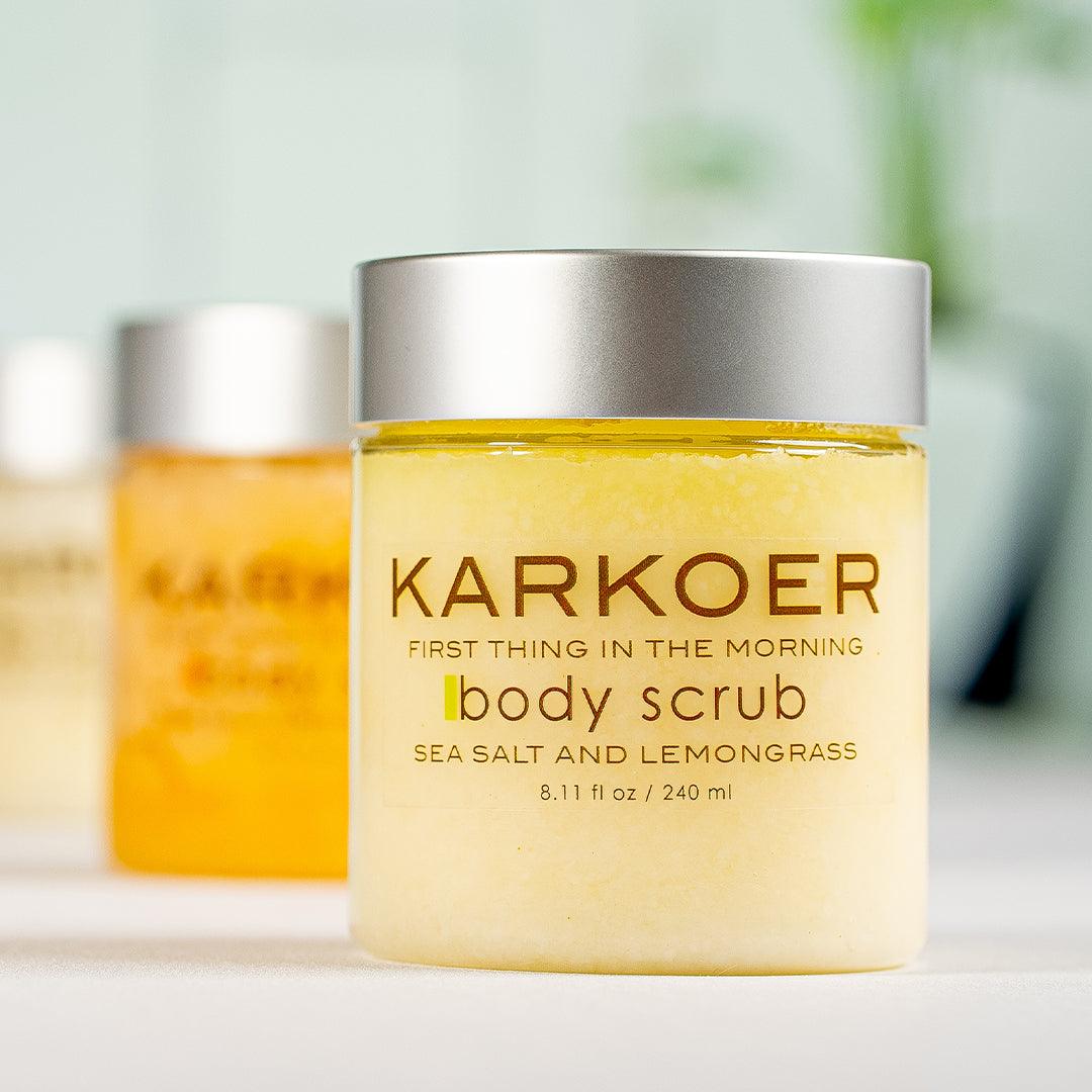 Karkoer Body Scrub (Sea salt and Lemongrass) - karkoer