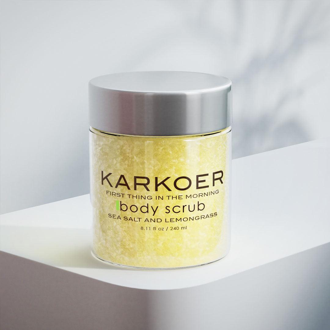 Karkoer Body Scrub (Sea salt and Lemongrass) - karkoer